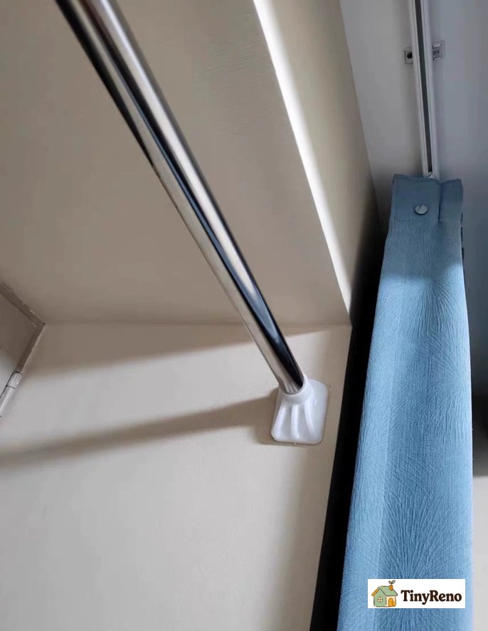 Tension Rod Inside the Window Frame