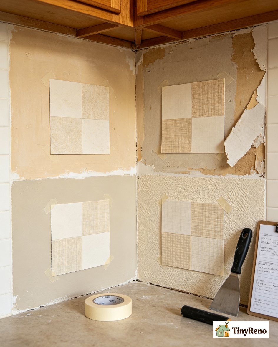 Four drywall surface types that damage when peel-and-stick wallpaper is removed including unprimed painted and textured walls