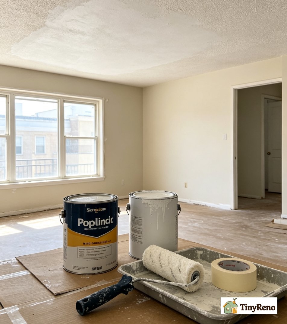 Why painting a popcorn ceiling is harder than painting a regular wall