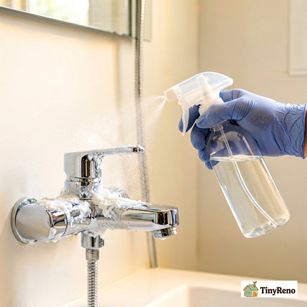 When vinegar alone is not enough: applying a mild acid cleaner spray for mineral scale