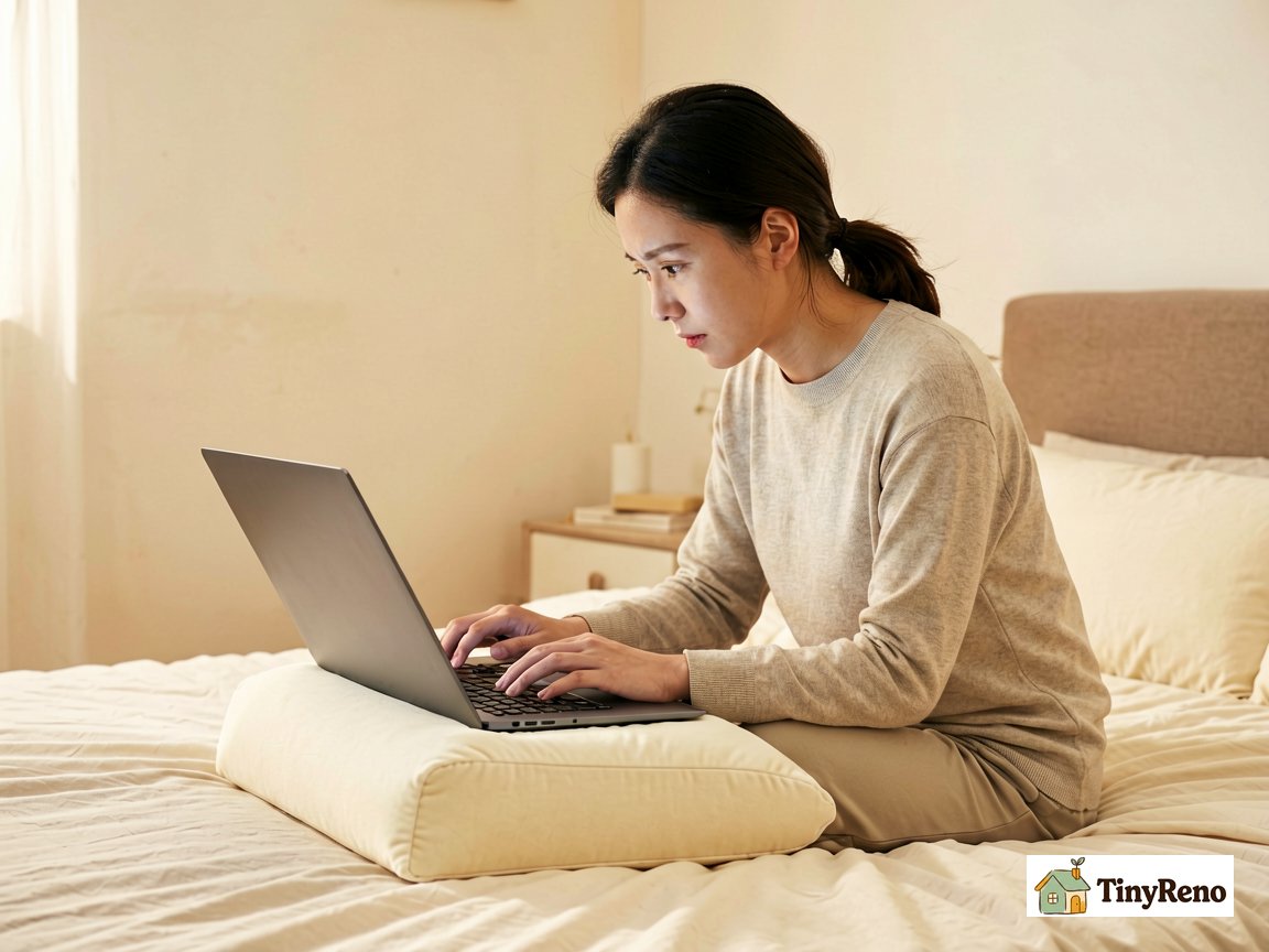Identify which wedge setup did not work for a renter: why a wedge is not a laptop stand and what to use instead