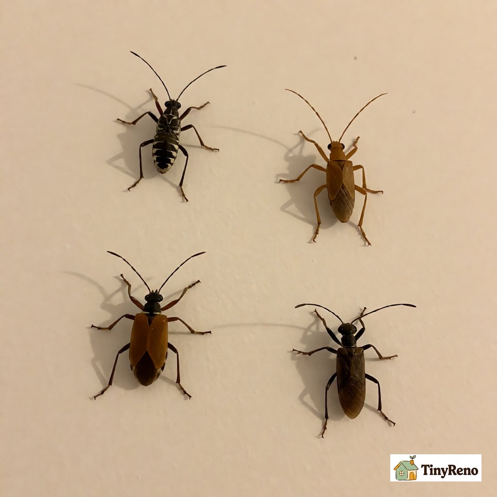 Compare 4 insect sounds heard inside rental apartment walls at night