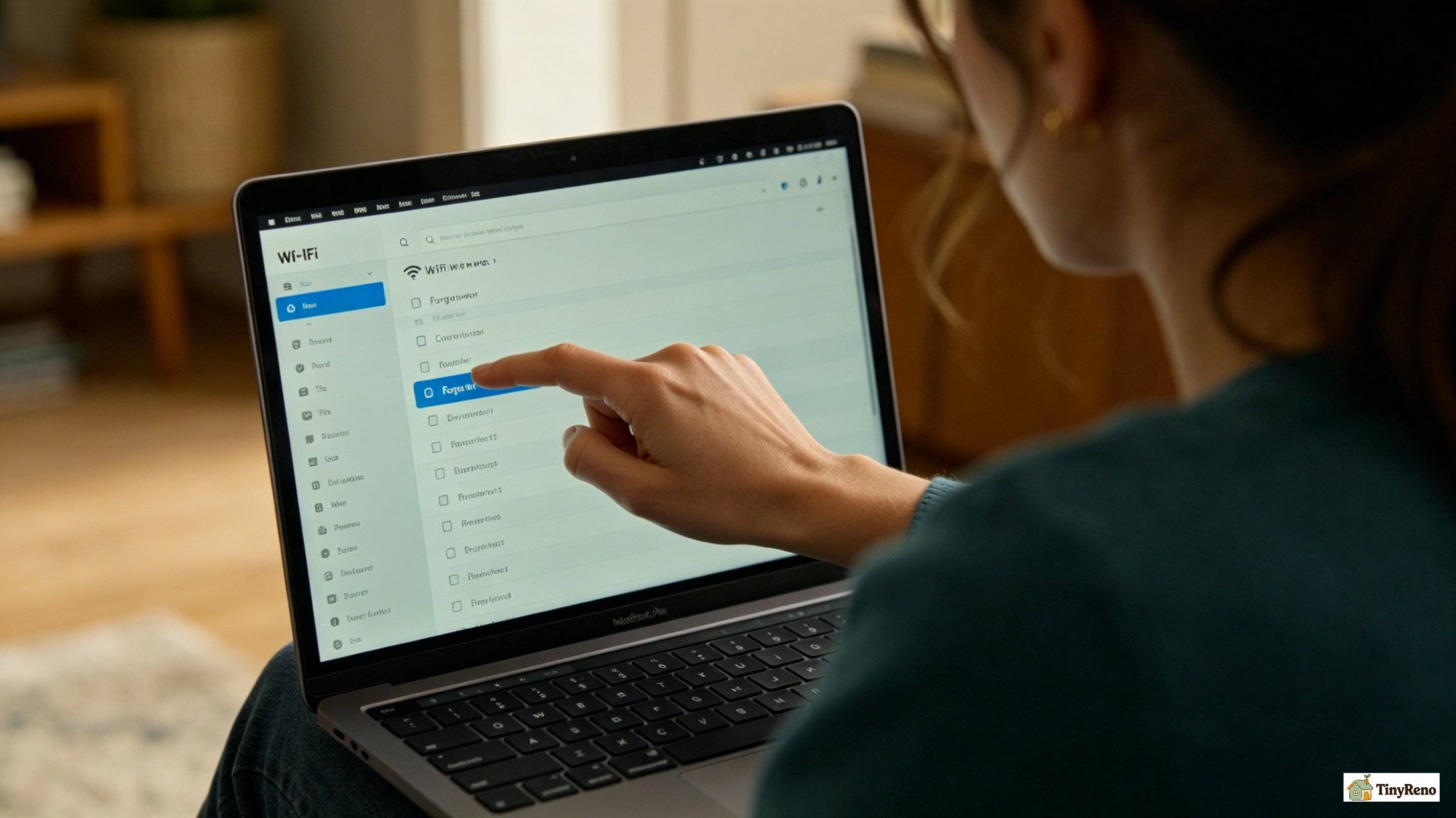 Close-up of laptop network DNS settings page, public DNS server addresses being typed into configuration field.