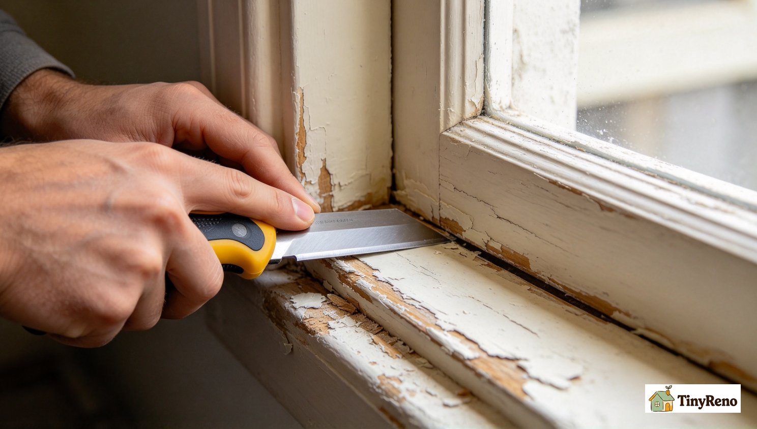 Step 2: Score the Paint Seal With a Utility Knife