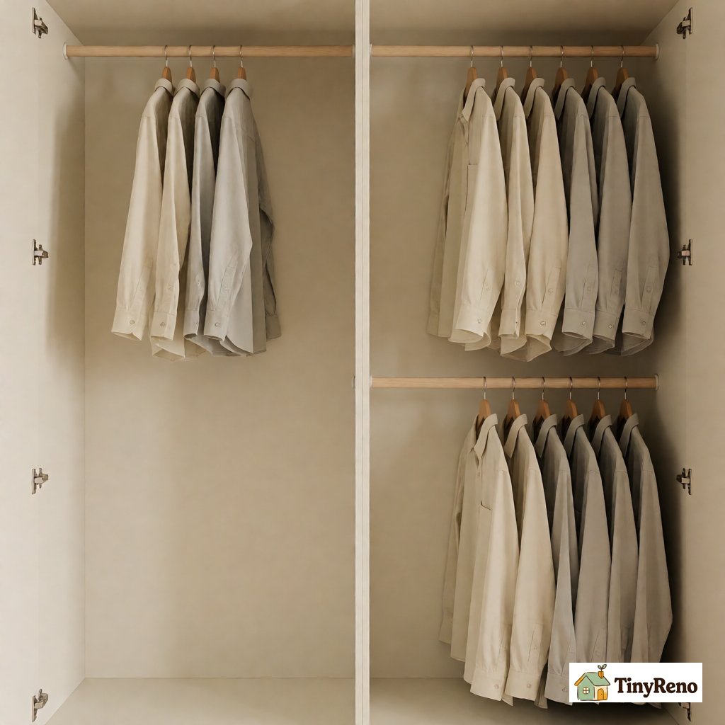 Identify which dimension your closet wastes so you can fit more without touching the rail
