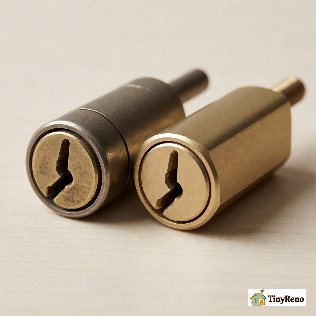 How to tell a lock change apart from a full lock replacement on the same invoice