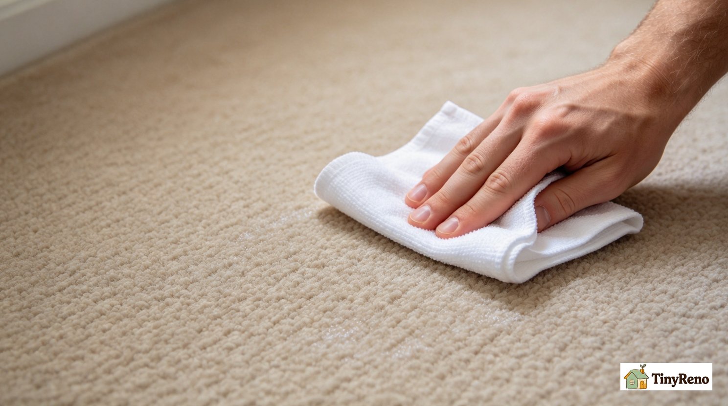 Simple DIY white cloth test to check for embedded dirt and judge whether a deep carpet clean is truly needed