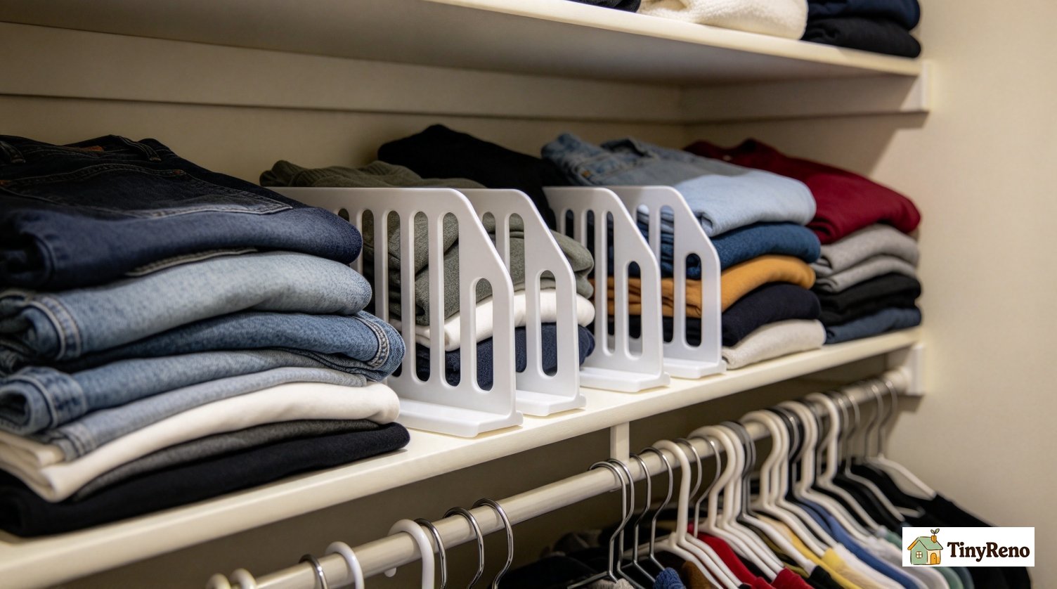 Show the removable fixes that can be taken out of a rental closet without leaving a mark