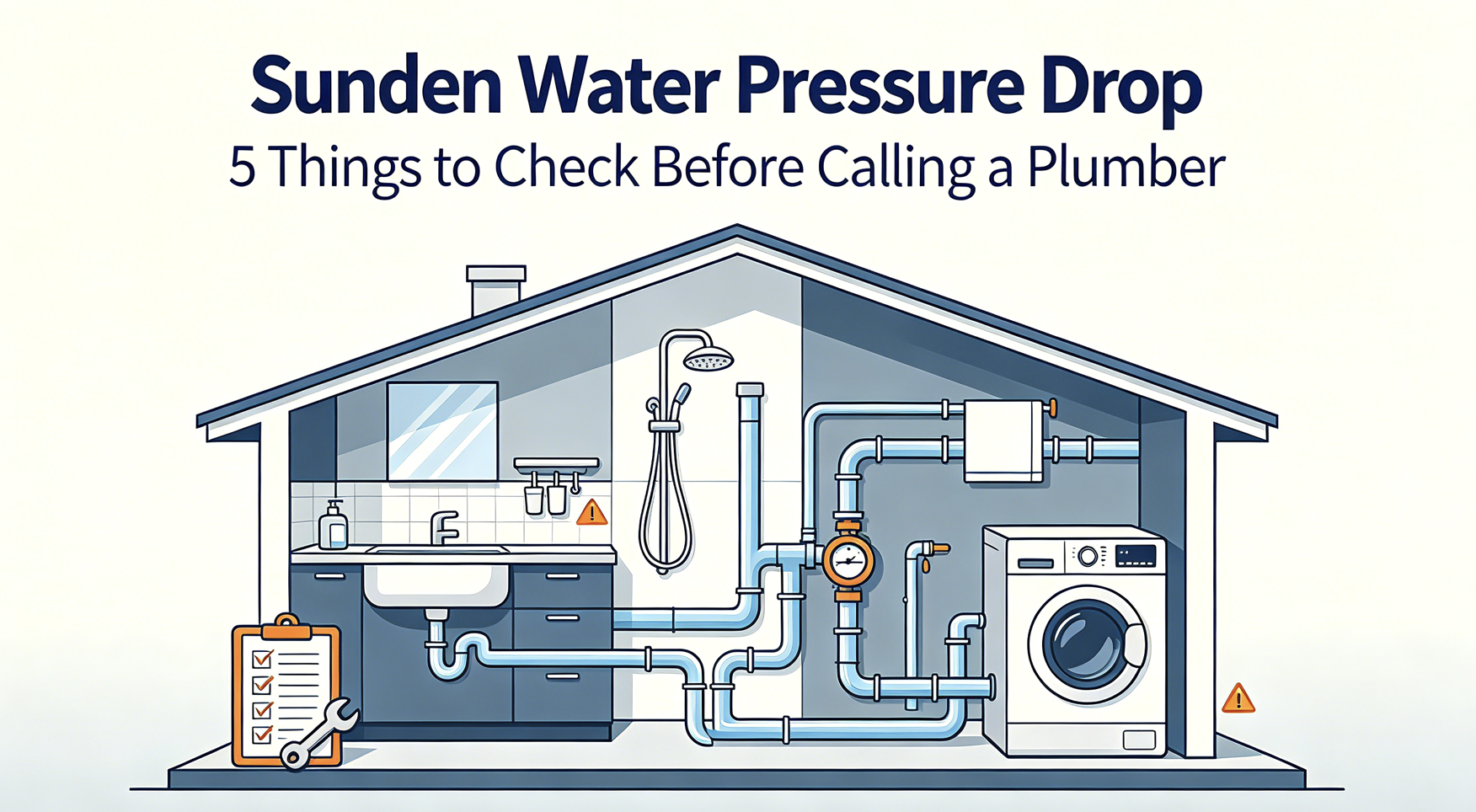 My Water Pressure Dropped Out of Nowhere — 5 Things I Checked Before Calling a Plumber