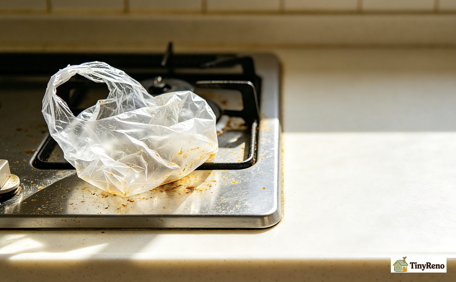 Tried Cleaning Grease with Old Plastic Bags—It’s Stupidly Effective and Completely Free