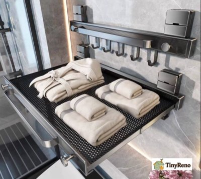 Renter’s Bathroom Game-Changer: Foldable No-Drill Towel Rack Honest Long Term Review