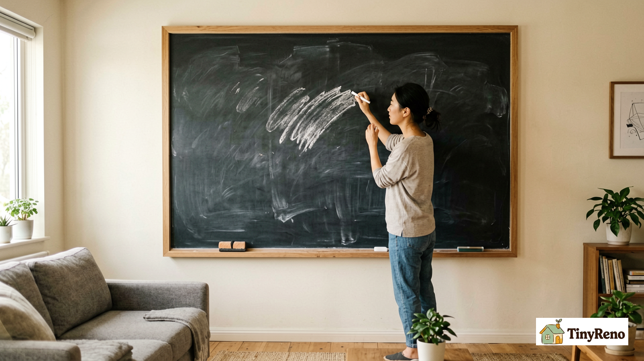 I Wanted a Chalkboard Wall But I Rent — Here Is What Actually Worked