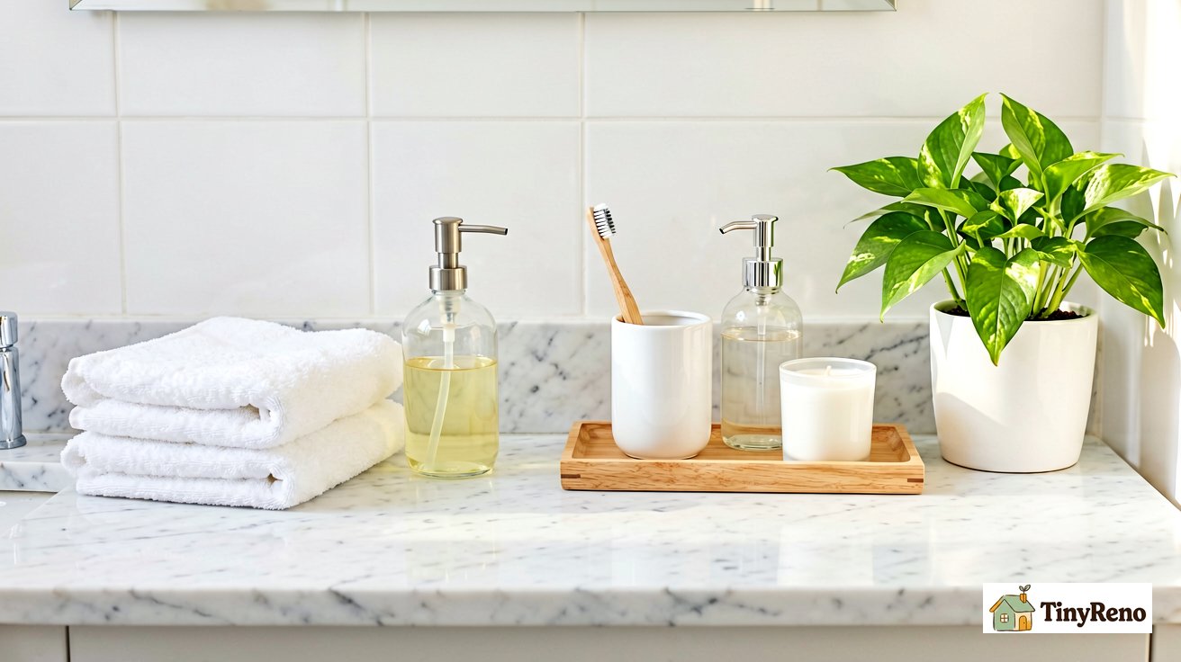 I Made My Rental Bathroom Feel Like a Spa for $50 (No Renovation, No Deposit Risk)