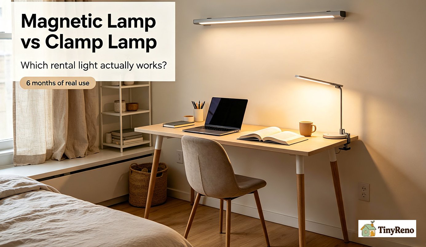 Magnetic vs Clamp Desk Lamp: 6 Months in My Rental