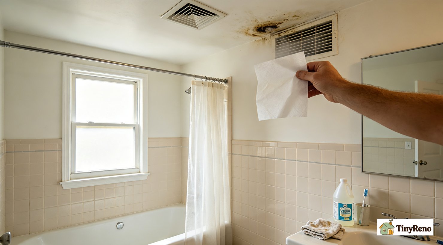 My Bathroom Fan Was Broken — A Paper Towel Found It